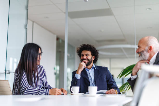 istock Diverse Business Meeting in Modern Corporate Office 2196159179