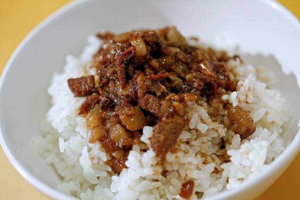 istock Braised pork rice in Taiwanese restaurant 2196160751