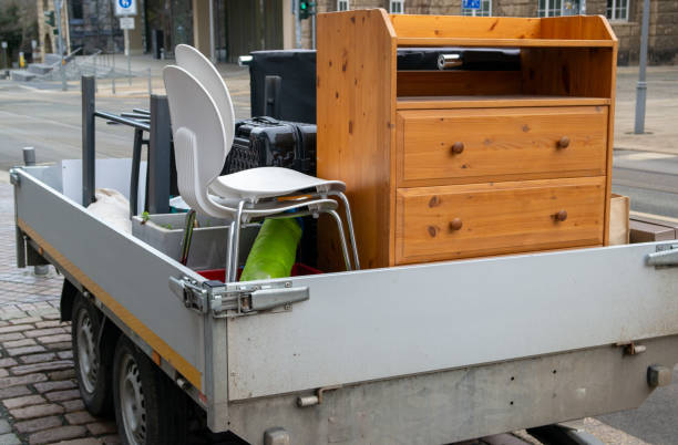 istock Trailer with bulky waste from a household clearance 2196163100