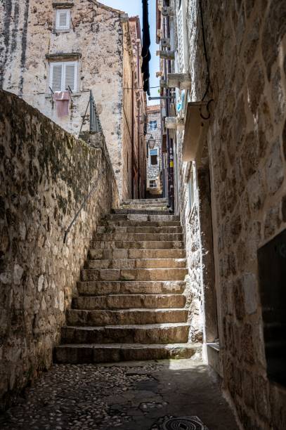 istock Stone alleyway in Dubrovnik, Croatia. 2196163105