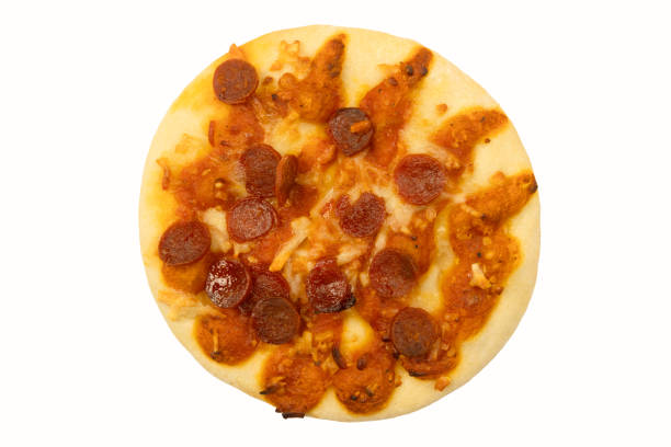 istock individual chorizo ​​pizza, close-up. 2196165013