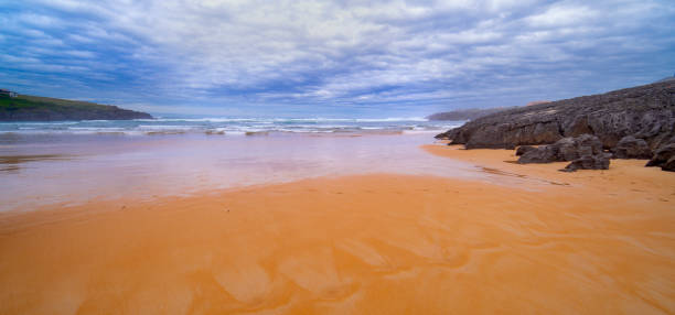 Beach of Cuberris, Bareyo, Cantabria, Spain, Europe