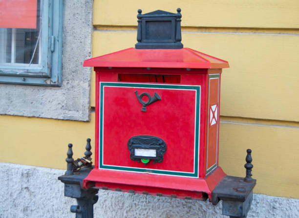 istock Red mailbox on the streets of Budapest. 2196165533