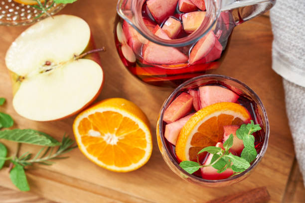 istock Refreshing Homemade Sangria with Fresh Fruits and Cinnamon 2196173336