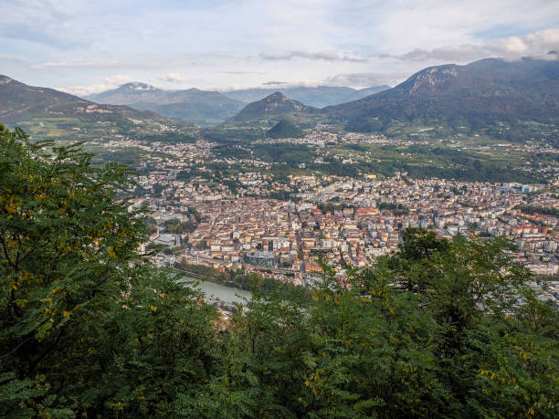 istock Trento Aerial View from Sardagna cable car 2196173639