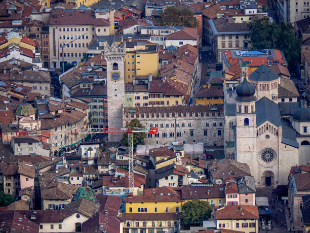 istock Dome Trento Aerial View from Sardagna cable car 2196173673