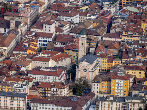 istock Trento Aerial View from Sardagna cable car 2196173712