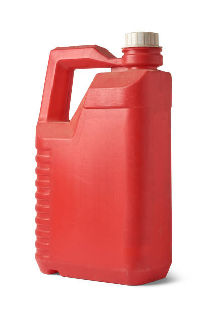 istock close-up of old used plastic oil can isolated 2196174080