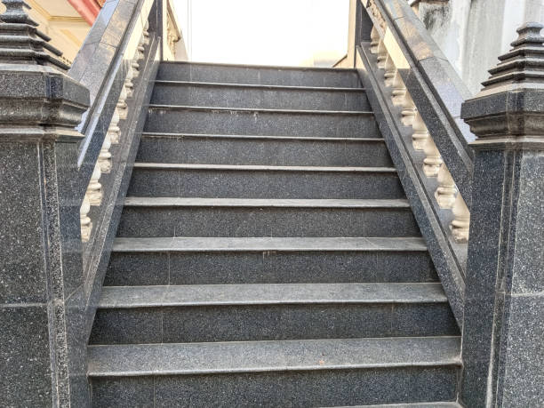 istock shinny black stairway in the temple 2196176098