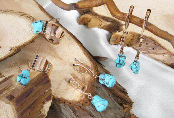 istock Gold jewelry with turquoise 2196188818