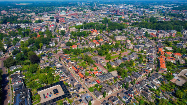 istock Aerial view around the city Assen 2196192530