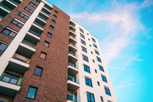 istock Modern european residential apartment building complex 2196195471