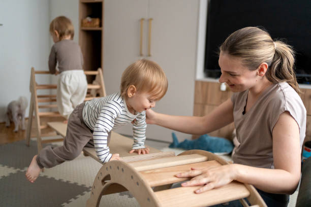 istock Mother spending quality time with her little sons at home 2196197058
