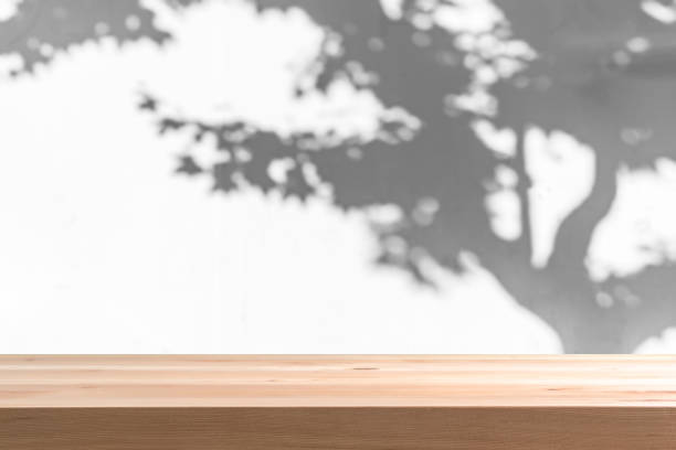 istock Shadow of tree and leaves on white wall background 2196199216