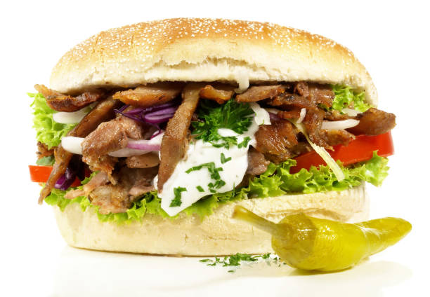 istock Gyros Hamburger - Fast Food isolated  on white Background 2196202332