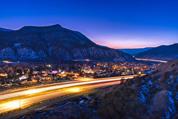 istock Gypsum Colorado in Winter Dusk View 2196204852