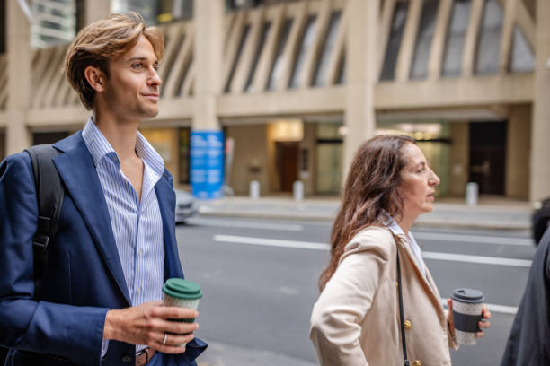 istock Busy professionals navigate the streets of Sydney, Australia during a bustling workday 2196207373