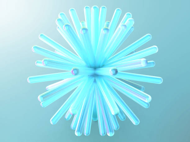 istock 3D illustration of a crystal flower illuminated by fantastic light 2196210158