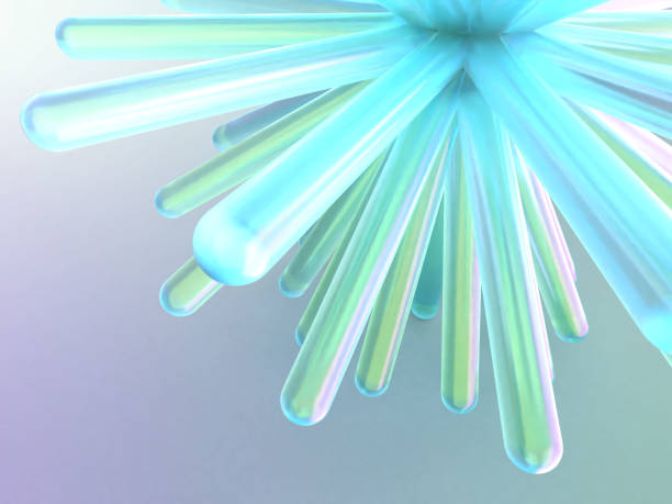 istock 3D illustration of a crystal flower illuminated by fantastic light 2196210169
