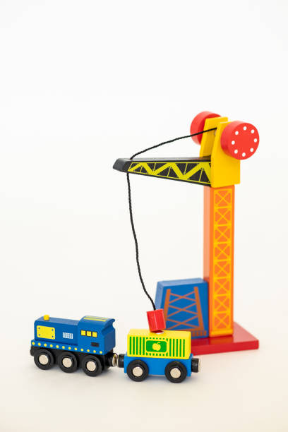 istock wooden railway toy in children's room 2196211021