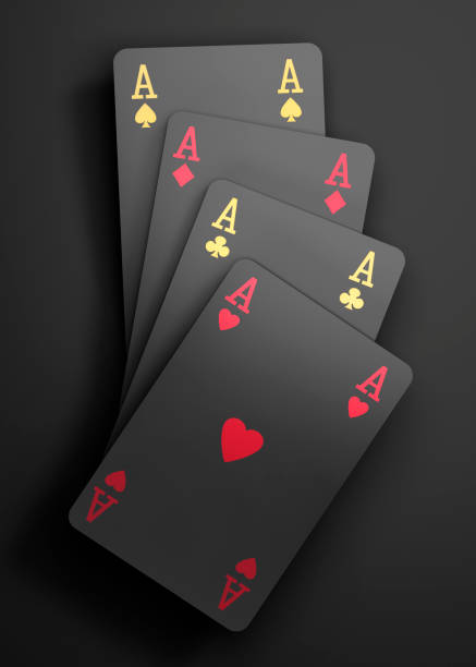 istock Four black casino playing cards 2196212722