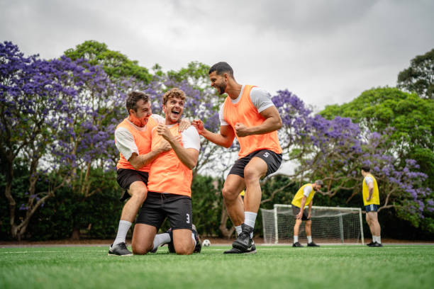Teamwork, baseball coach or men planning with motivation, hope or faith in training match or sports game. Softball huddle, fitness or leadership with athlete group ready for mission goals on field