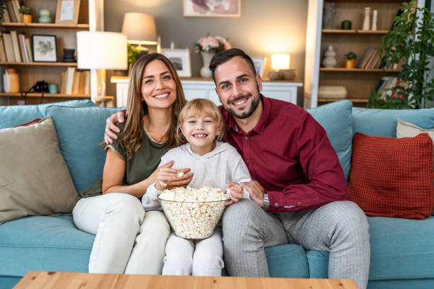 istock Young family at home 2196223963