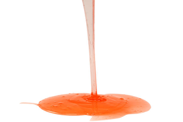 istock Red slime toy isolated on a white background. 2196230464