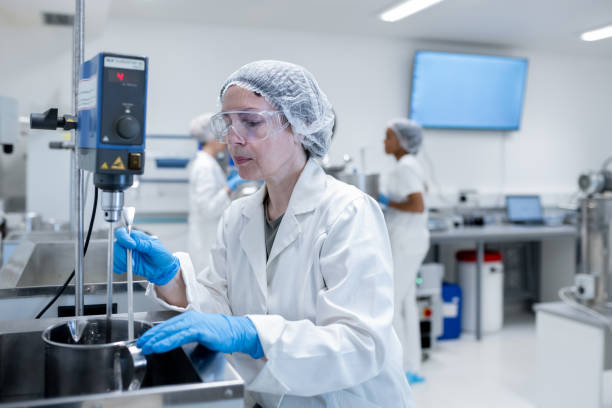 istock A female worker in biochemical pharmaceutical production 2196233550