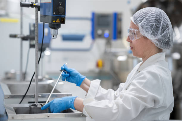 istock Worker, pharmacist in biochemical pharmaceutical production during pharmaceutical manufacturing. 2196233641