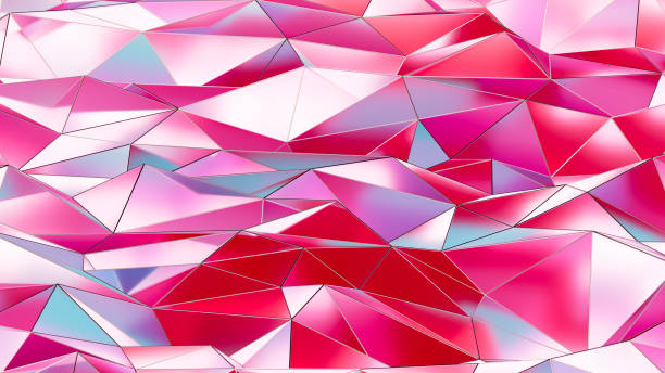 istock Abstract Futuristic Technology Background with Geometric Transparent Layer and Neon Lights 2196235912