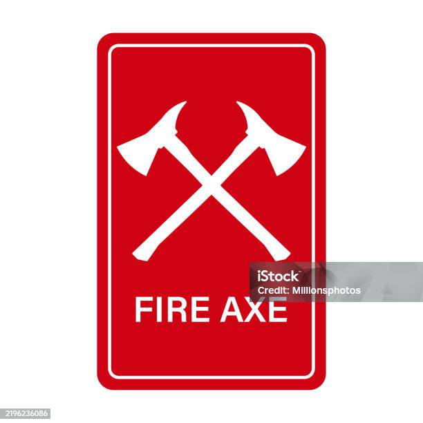 Axe Explosive Sign Fire Axe Sign Symbol Firefighter Axe Stock Illustration - Download ...