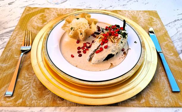 istock Chili peppers in walnut sauce 2196237375