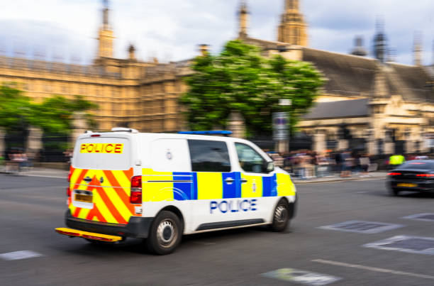 istock Police Van in Westminster, London 2196238031