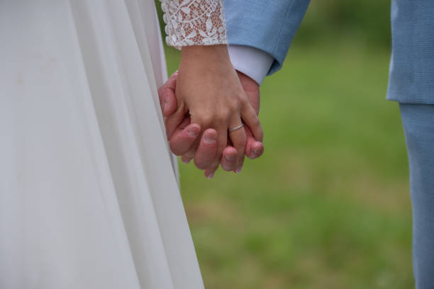 istock Bride and groom lovely couple during their wedding ceremony 2196238688