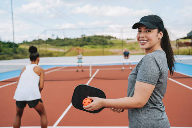 istock Group of people playing pickleball 2196238926
