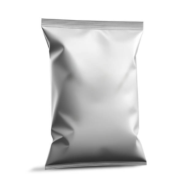 istock Standing Chips Packaging Mockup Image, Chips Packed Mockup, Product Mockup, Pouch Mockup, 3d illustration 2196241320