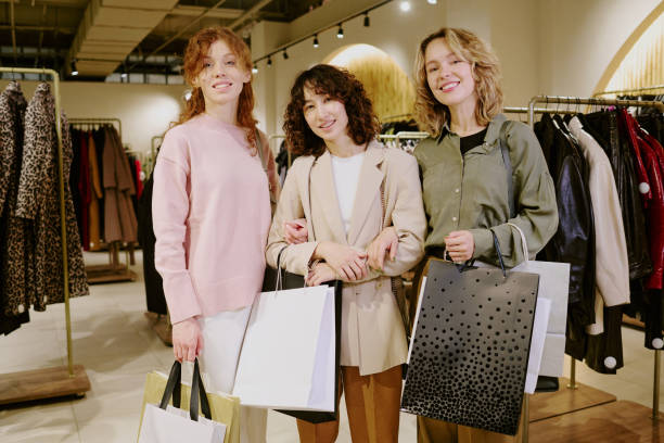 istock Happy Customers in Boutique 2196241401