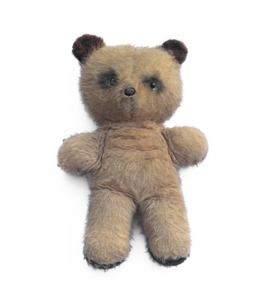 istock old dirty teddy bear isolated on white background 2196243341