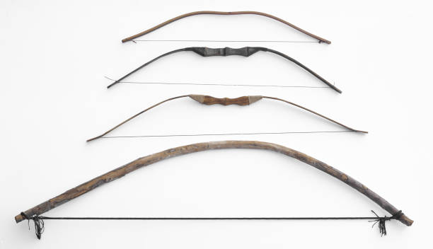 istock medieval wooden bows isolated on white background 2196244286