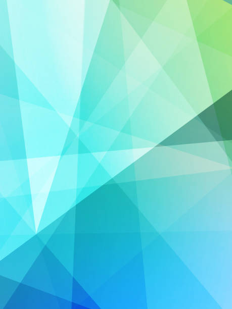 istock abstract overlapping triangles on gradient green and blue background, decor, fashion, fantasy, technology, copy space 2196244997