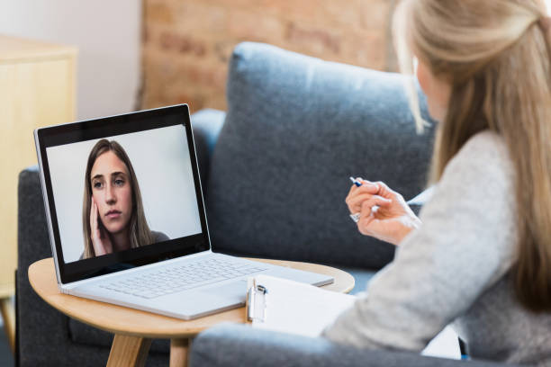 istock Online Therapy Session: Virtual Mental Healthcare Support 2196253369