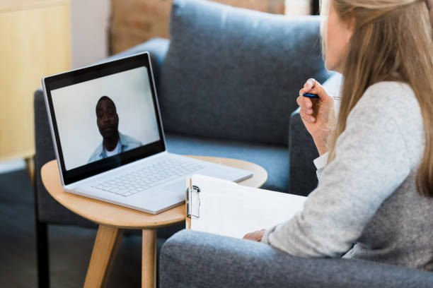 istock Online Therapy Session: Mental Health Support via Video Call 2196253370