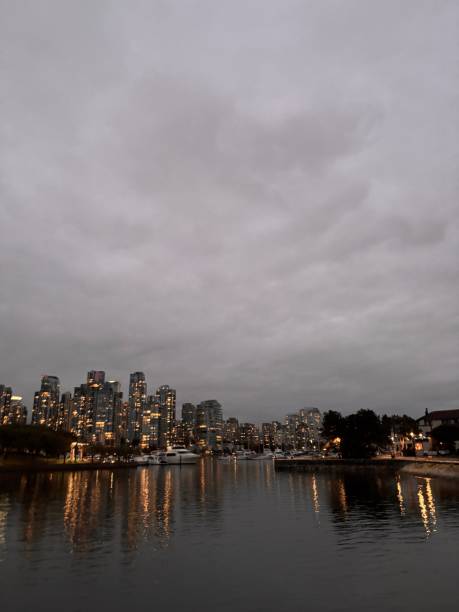 istock Moody Vancouver evening on seawall 2196269994