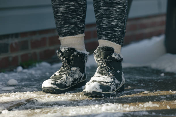 Stomping Boots and going indoors - North Carolina\nClose UpSnow Boots - North Carolina