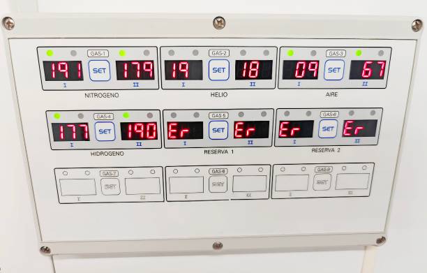 istock Meter panel and electrical register of an installation. Electricity companies. 2196273457