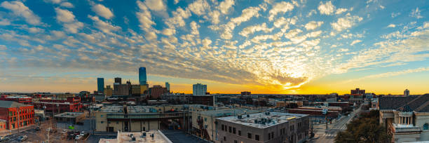 istock Oklahoma City skyline at sunset. 2196277643
