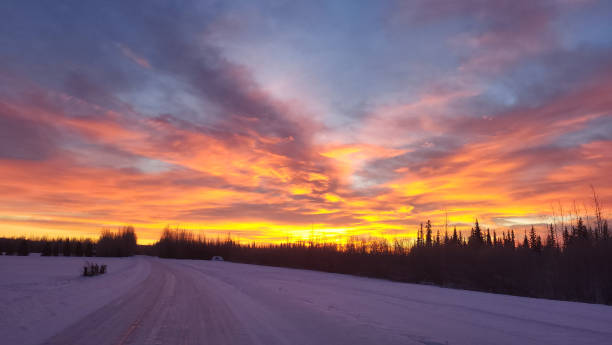 istock Continuous Sunrise and Sunset during Winter in Alaska 2196280591