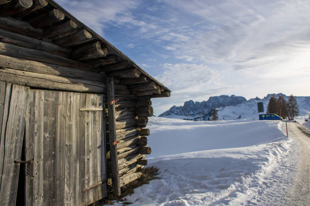 Landscape scenery at Siuci Alps in Ortisei Val Gardena , Dolomites