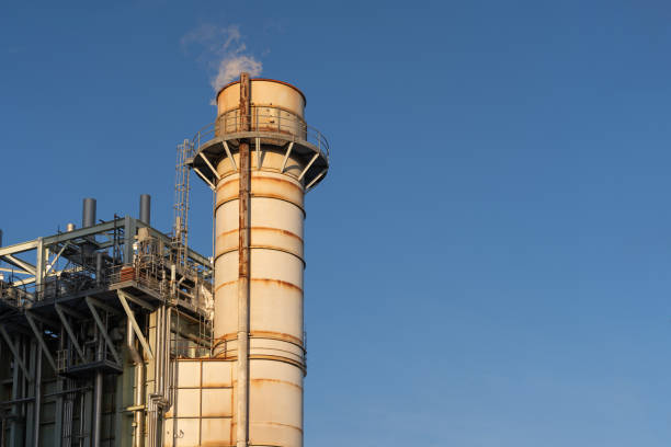 Factory eliminating pollution in the air
